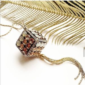 Crystal Handmade Square Bijoux Necklace